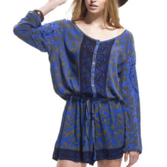 Free People Other - Free People Printed Romper